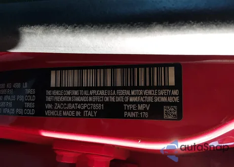 2016 Jeep Renegade Sport z USA, uszkodzony, nr VIN ZACCJBAT4GPC78581